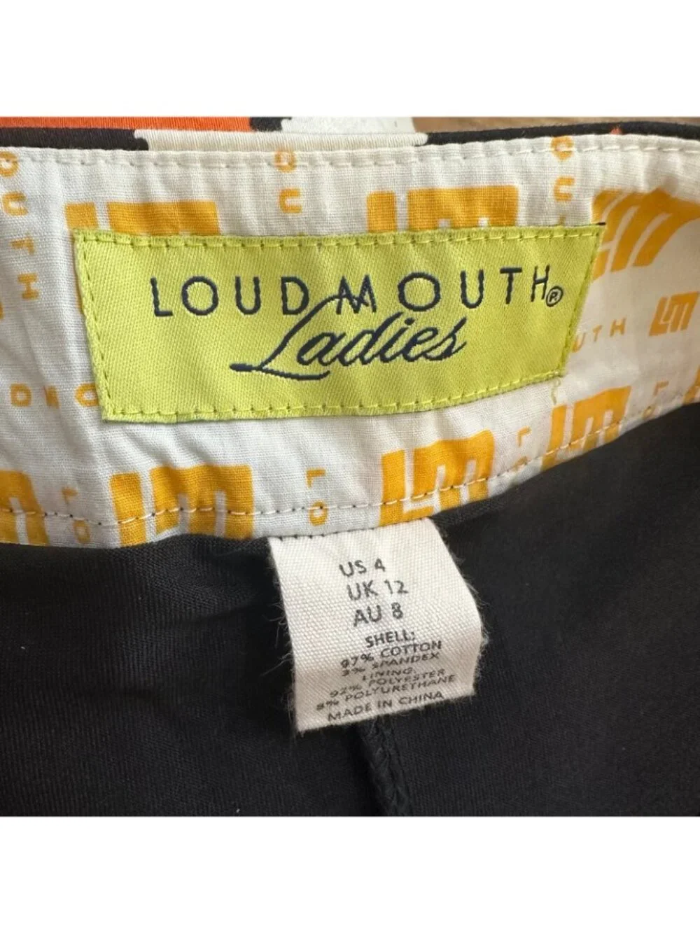 Loudmouth Golf Ladies argyle mini Skirt - Picture 5 of 5